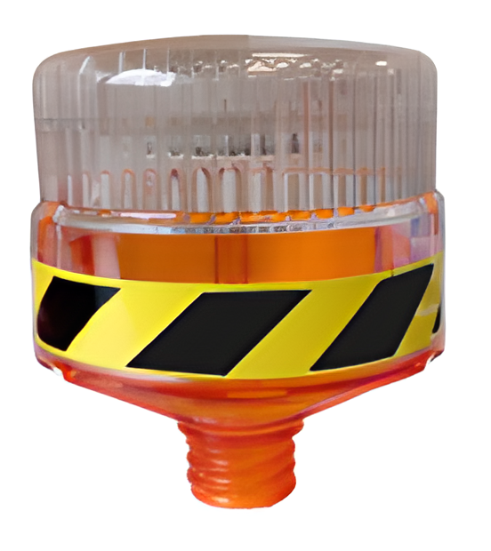 11819 FLS FLASH LED SOLAIRE ORANGE 360&deg;